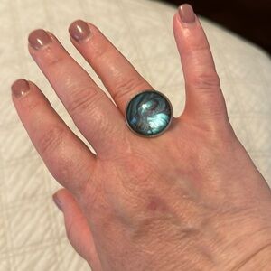 Hand painted adjustable ring